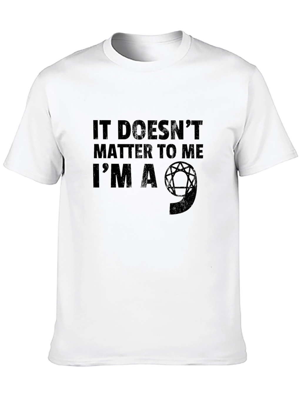 Im A 9 Enneagram T-Shirt - Black Crew Neck