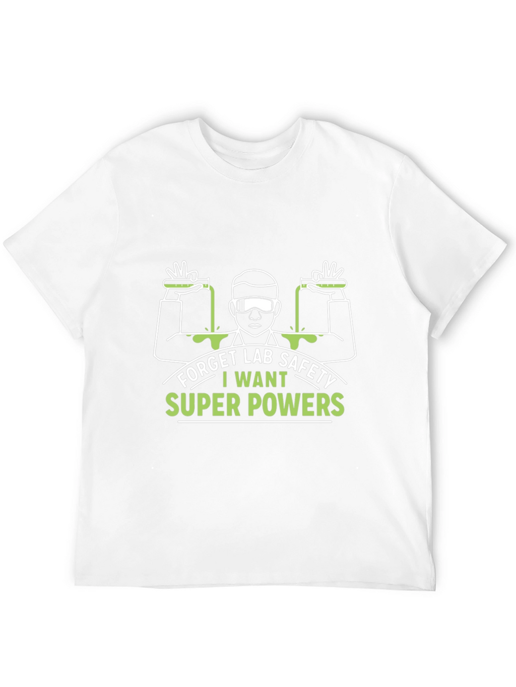 Funny Lab Safety Super Powers T-Shirt