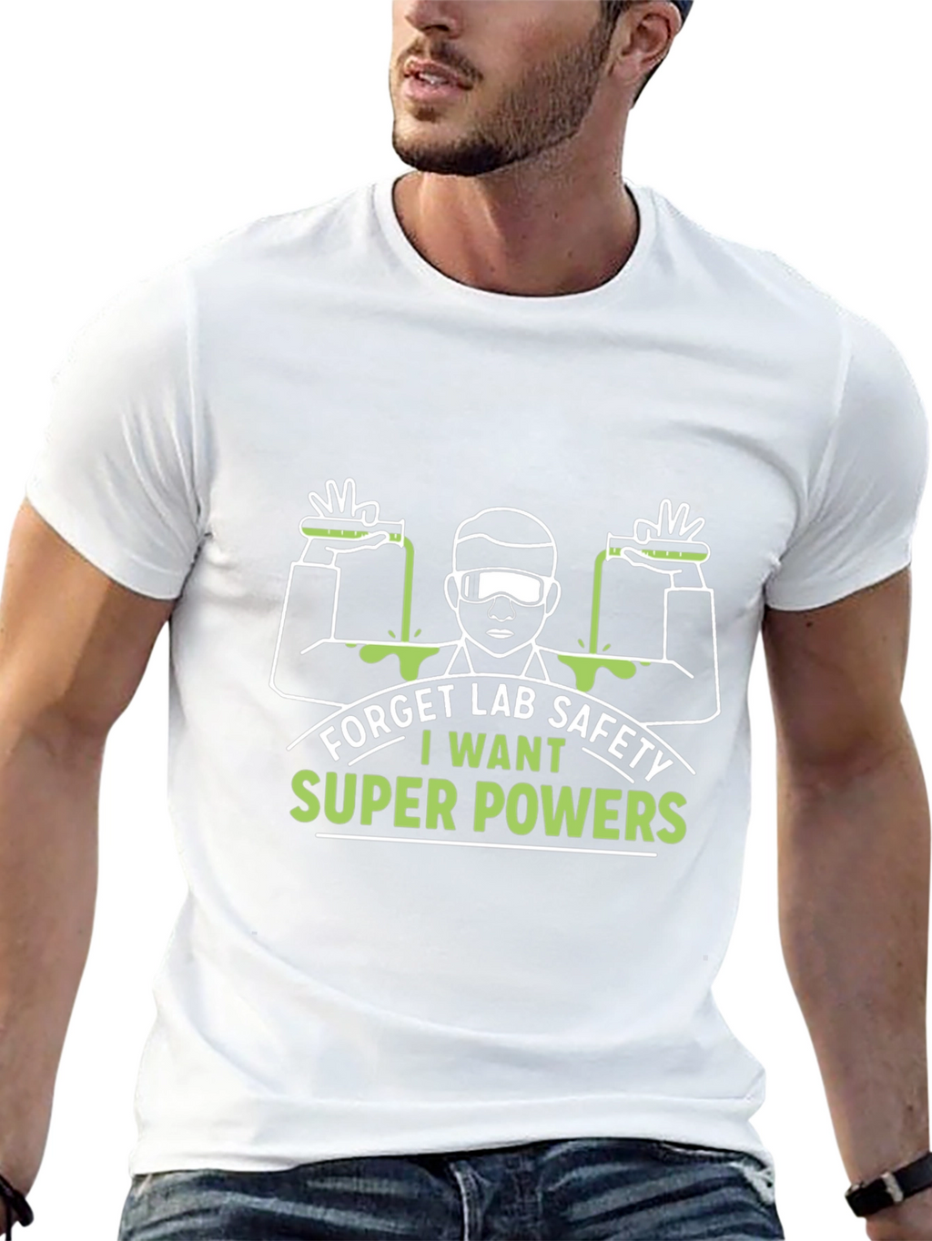 Funny Lab Safety Super Powers T-Shirt