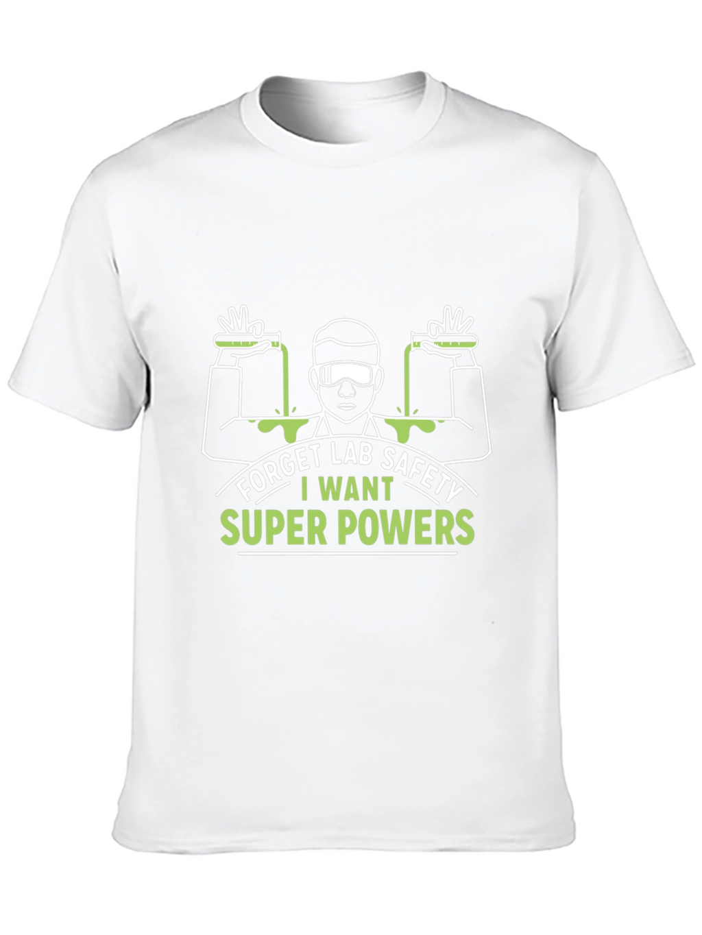Funny Lab Safety Super Powers T-Shirt