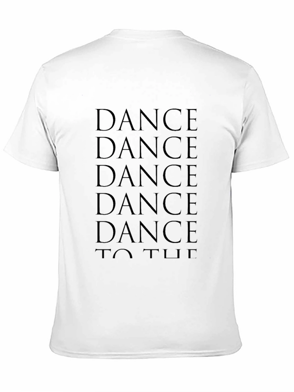 Dance T-Shirt: Black Cotton Graphic Tee