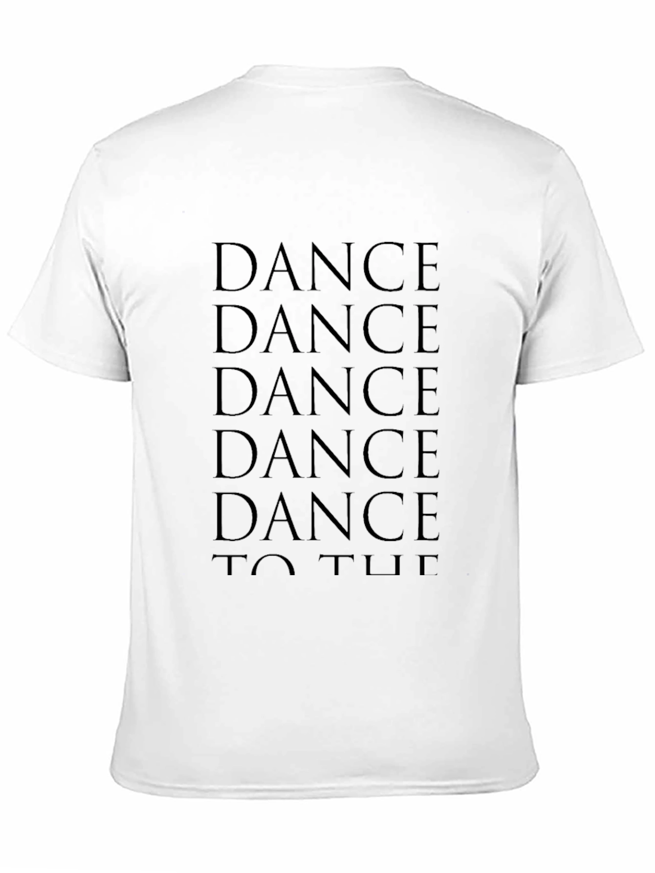 Dance T-Shirt: Black Cotton Graphic Tee