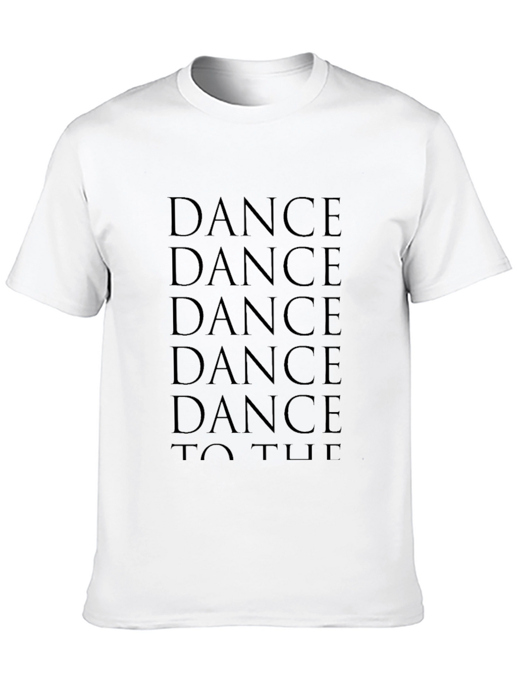 Dance T-Shirt: Black Cotton Graphic Tee
