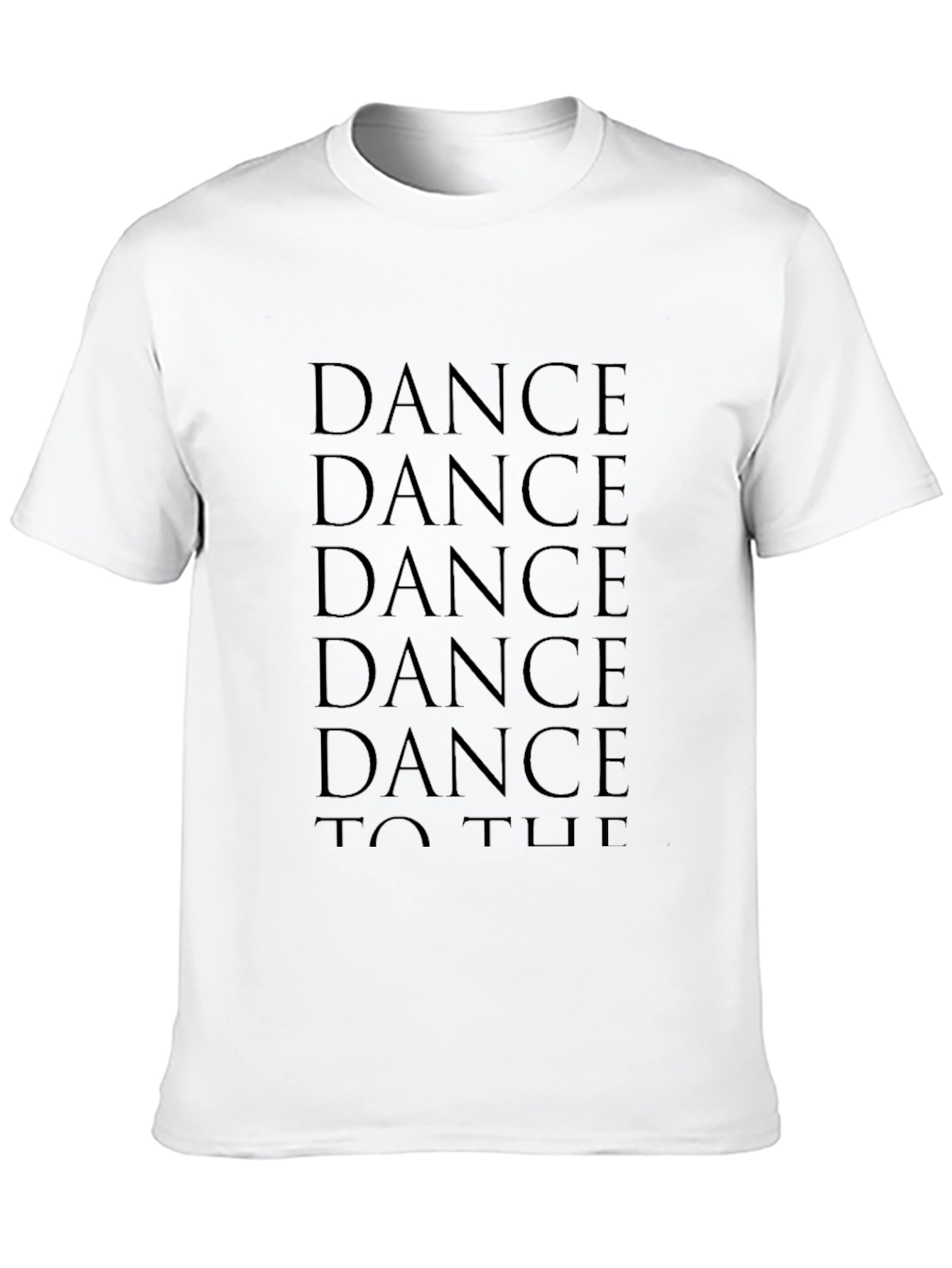 Dance T-Shirt: Black Cotton Graphic Tee