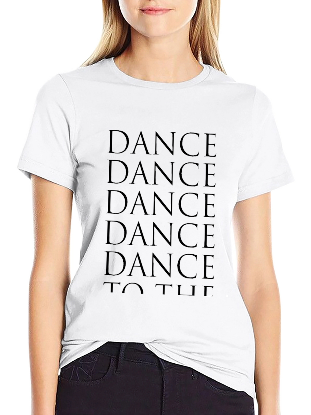 Dance T-Shirt: Black Cotton Graphic Tee