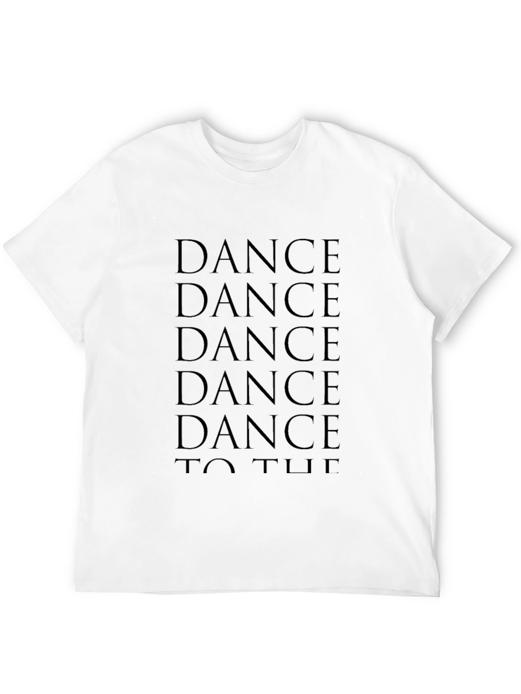 Dance T-Shirt: Black Cotton Graphic Tee