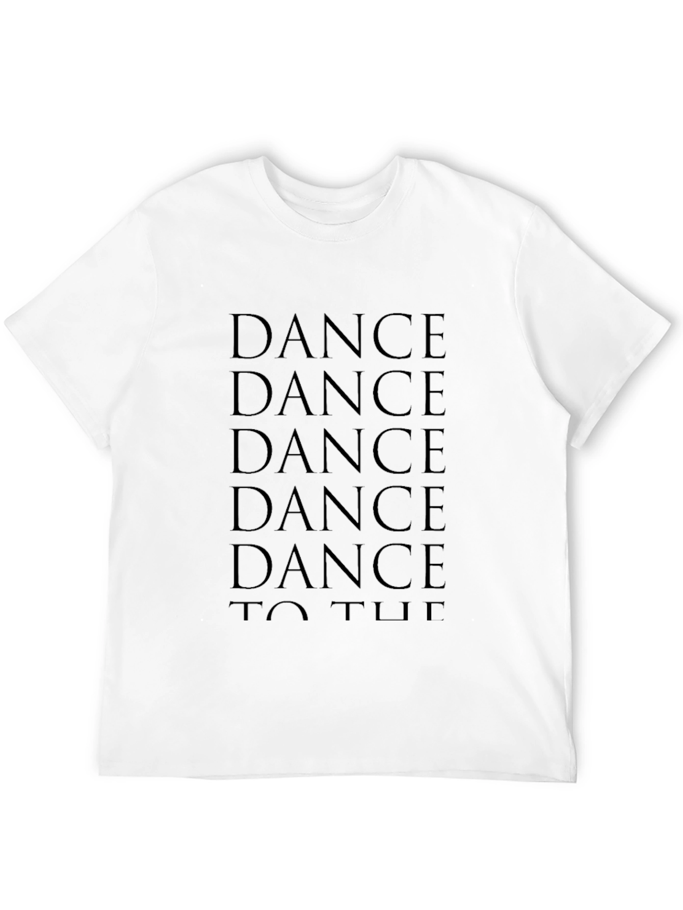 Dance T-Shirt: Black Cotton Graphic Tee