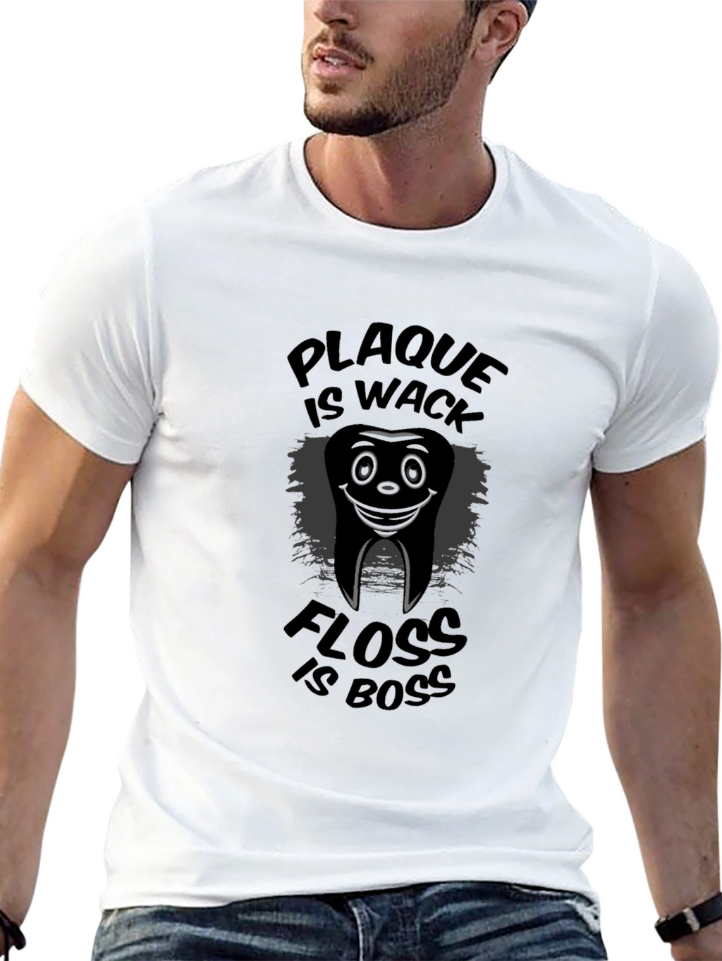 Plaque is Wack Floss is Boss Graphic T-Shirt