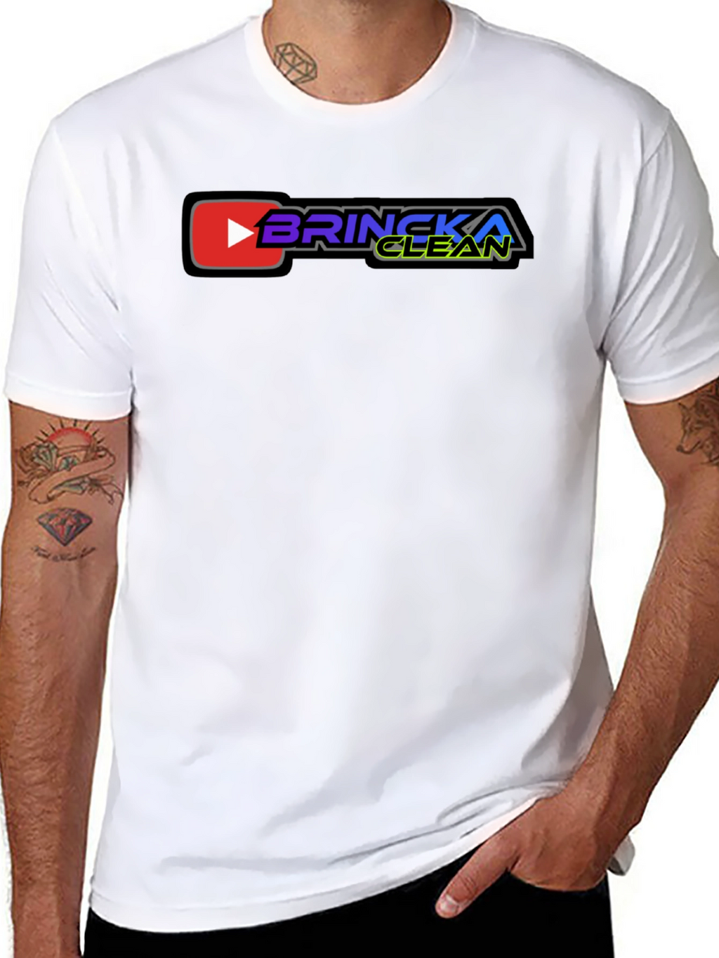 Brincka Clean Graphic T-Shirt - Black Cotton Tee
