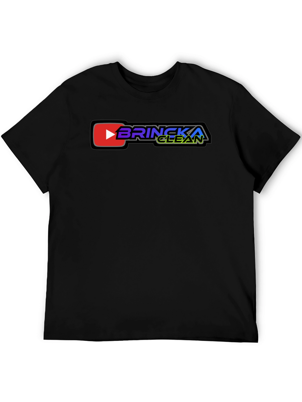 Brincka Clean Graphic T-Shirt - Black Cotton Tee