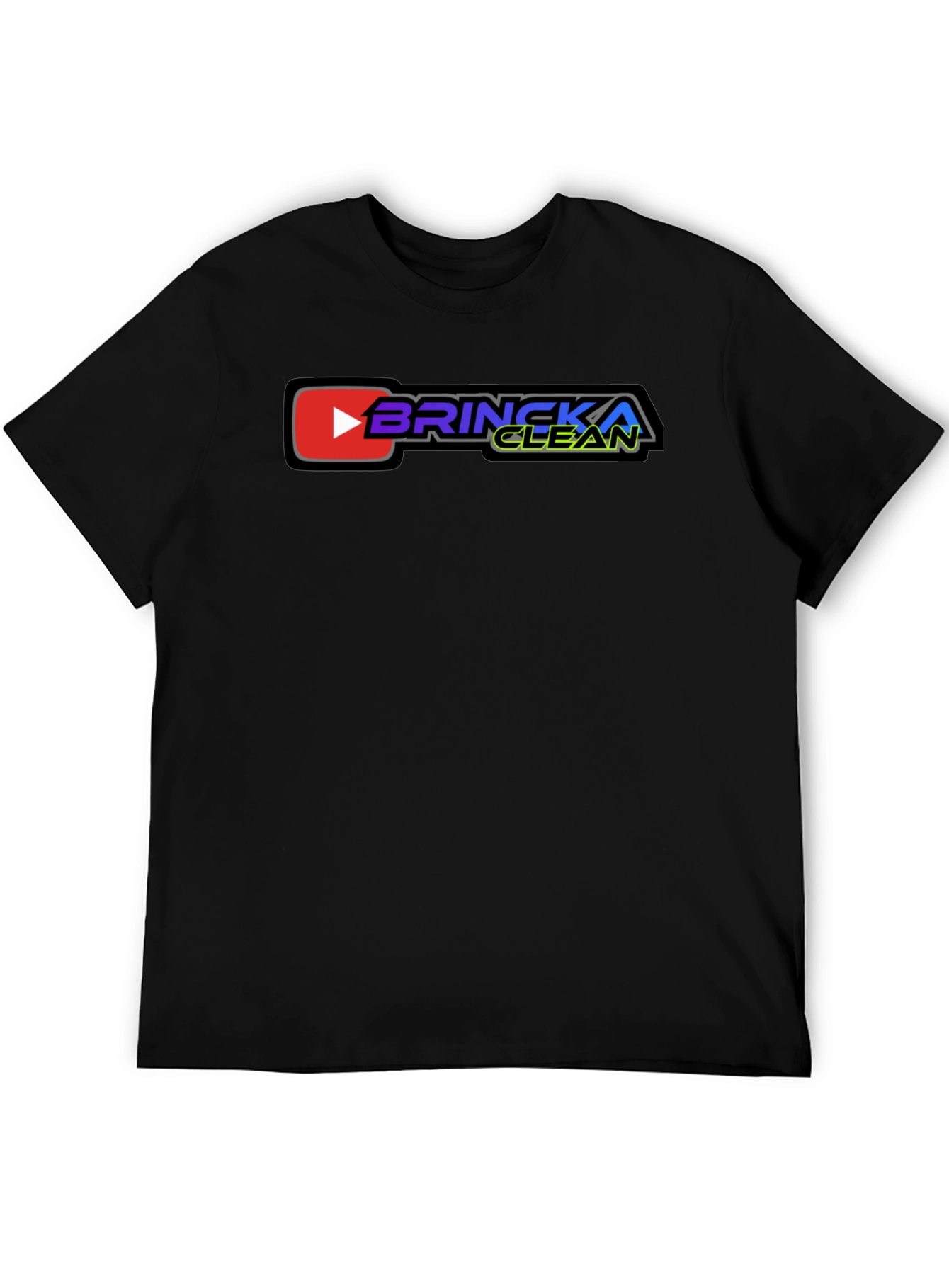 Brincka Clean Graphic T-Shirt - Black Cotton Tee