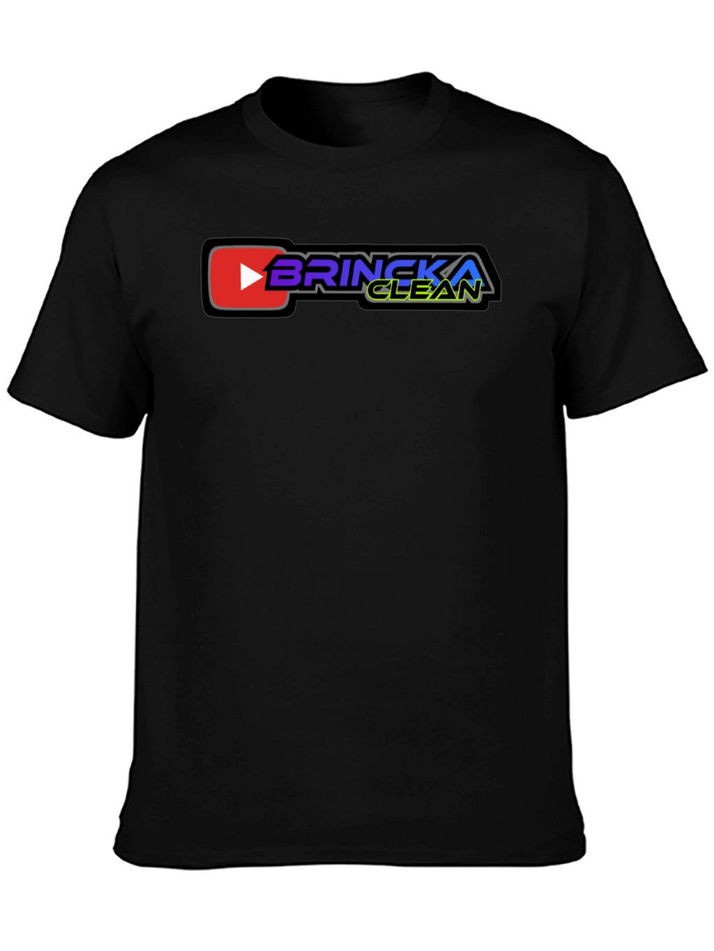 Brincka Clean Graphic T-Shirt - Black Cotton Tee