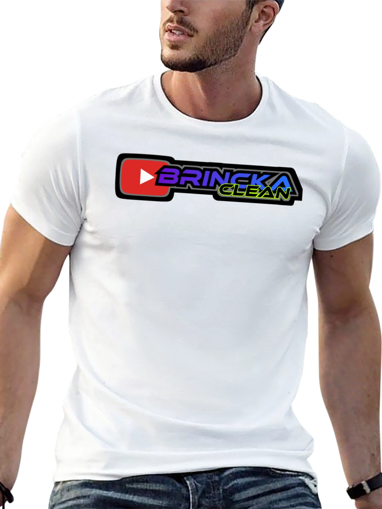 Brincka Clean Graphic T-Shirt - Black Cotton Tee