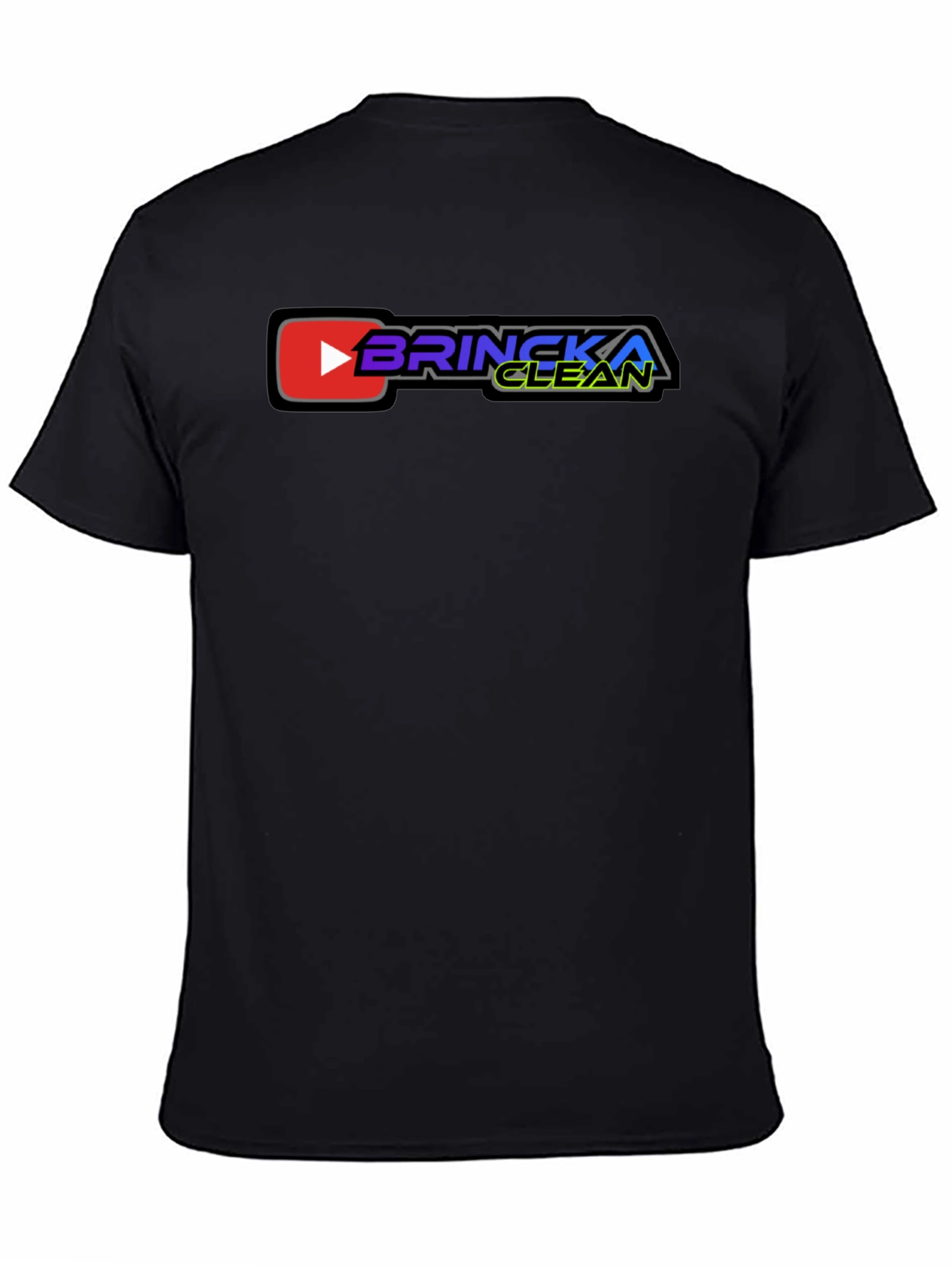 Brincka Clean Graphic T-Shirt - Black Cotton Tee