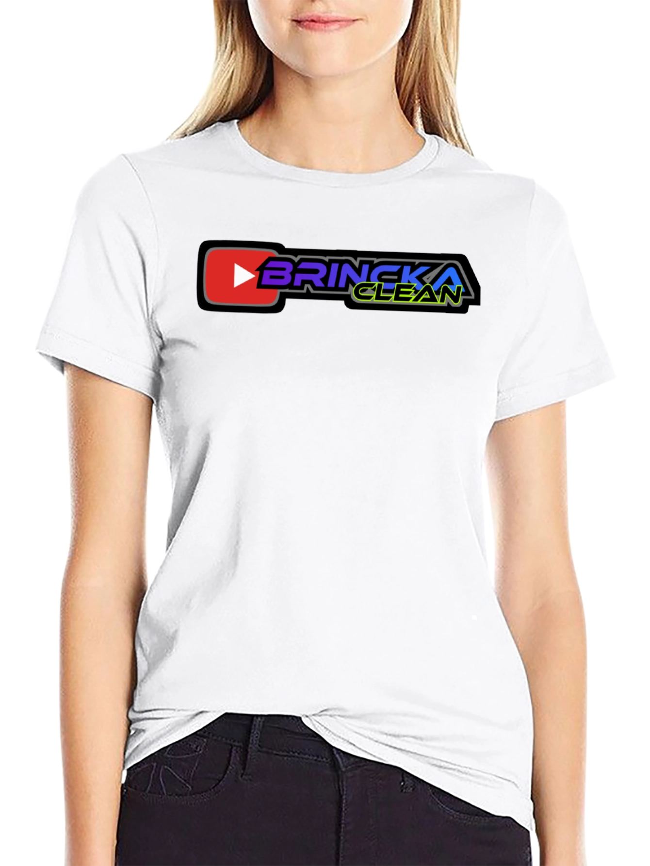 Brincka Clean Graphic T-Shirt - Black Cotton Tee