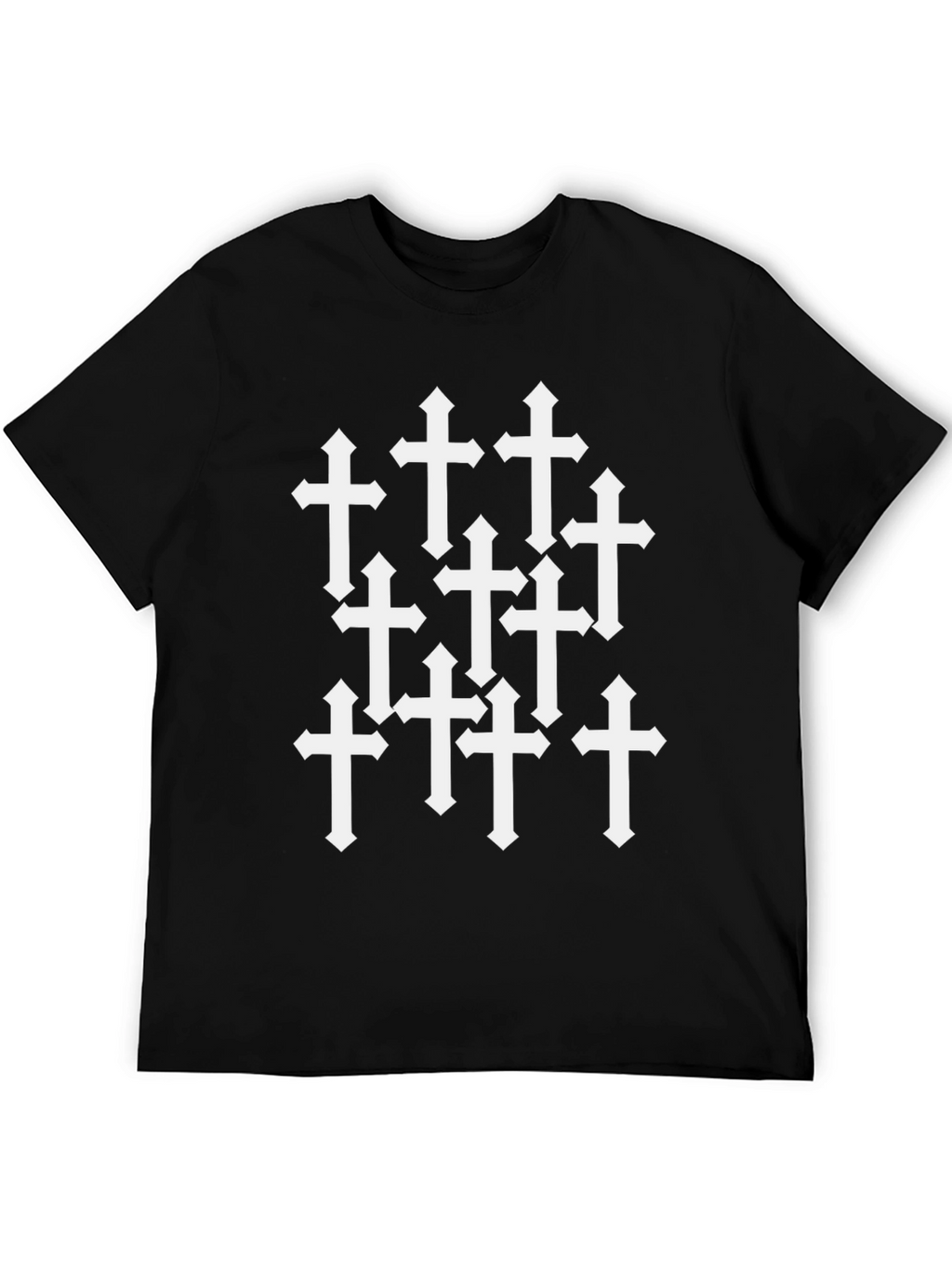 Cross Graphic Black T-Shirt - Stylish and Trendy