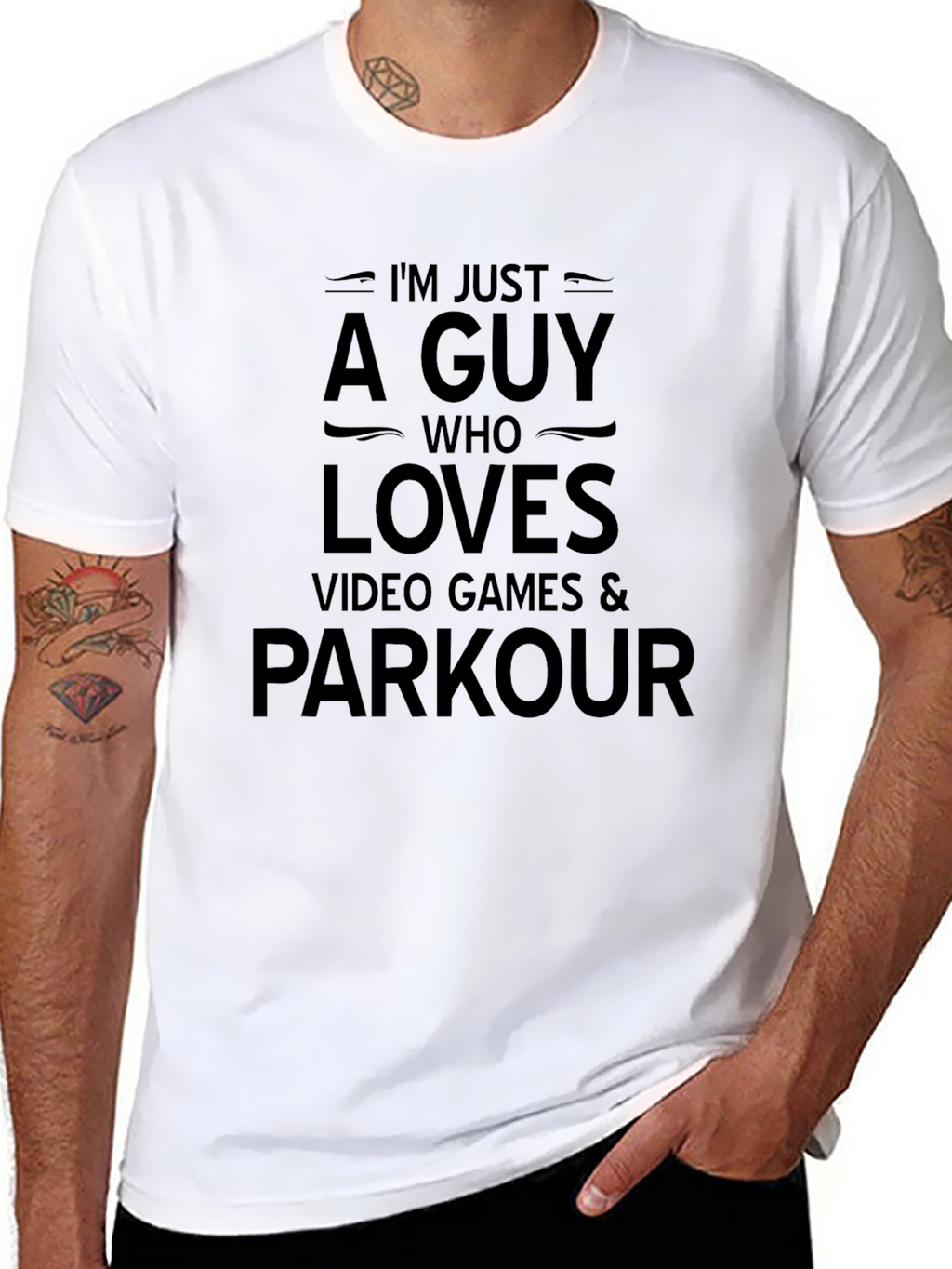 Funny Gamer Parkour Graphic T-Shirt