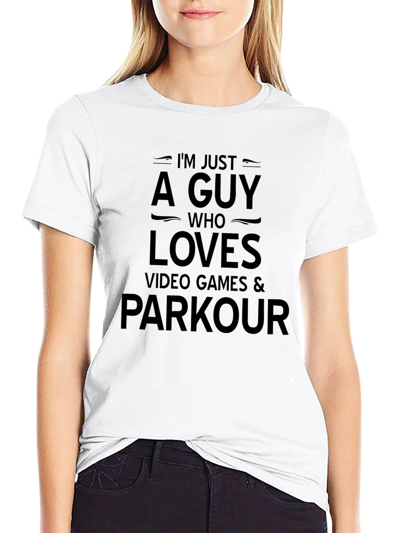 Funny Gamer Parkour Graphic T-Shirt