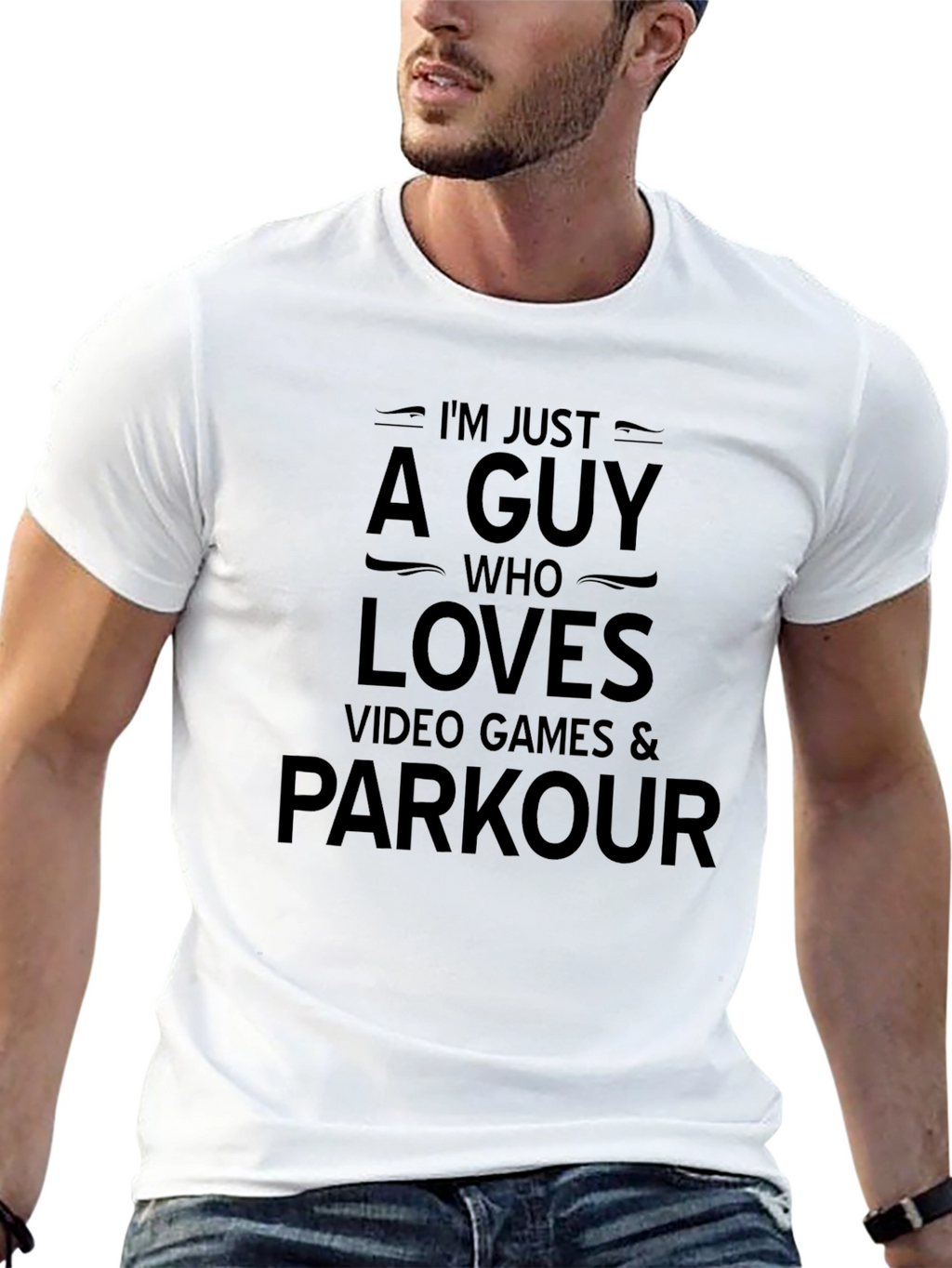 Funny Gamer Parkour Graphic T-Shirt