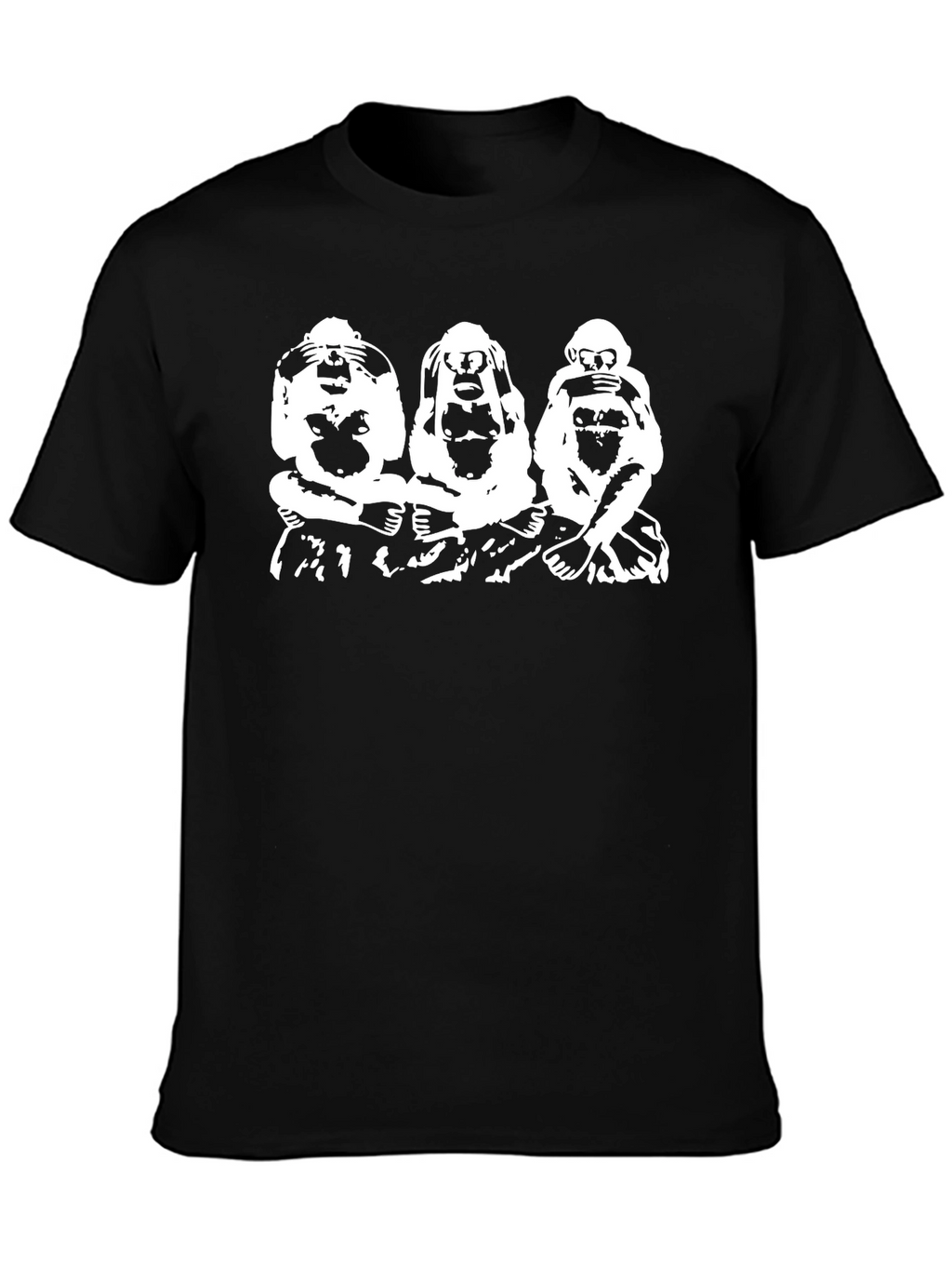 Hear See Speak No Evil Monkey T-Shirt