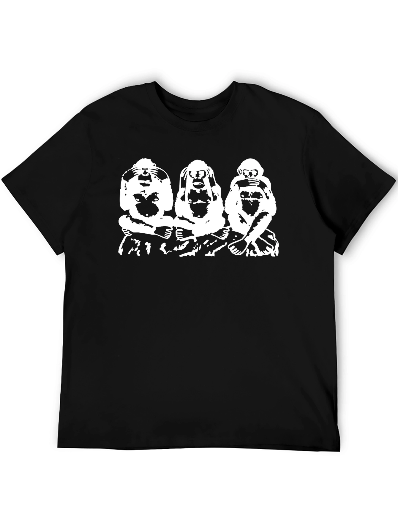Hear See Speak No Evil Monkey T-Shirt