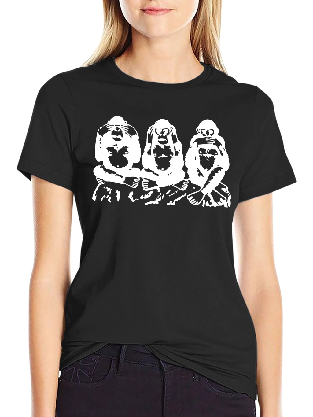 Hear See Speak No Evil Monkey T-Shirt