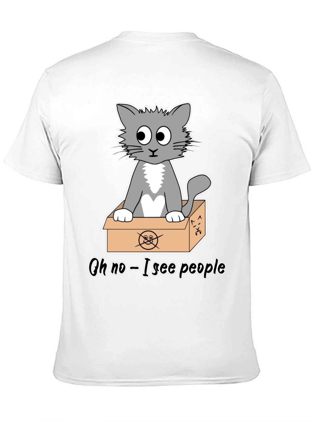 Cat in a Box T-Shirt - Funny Graphic Tee