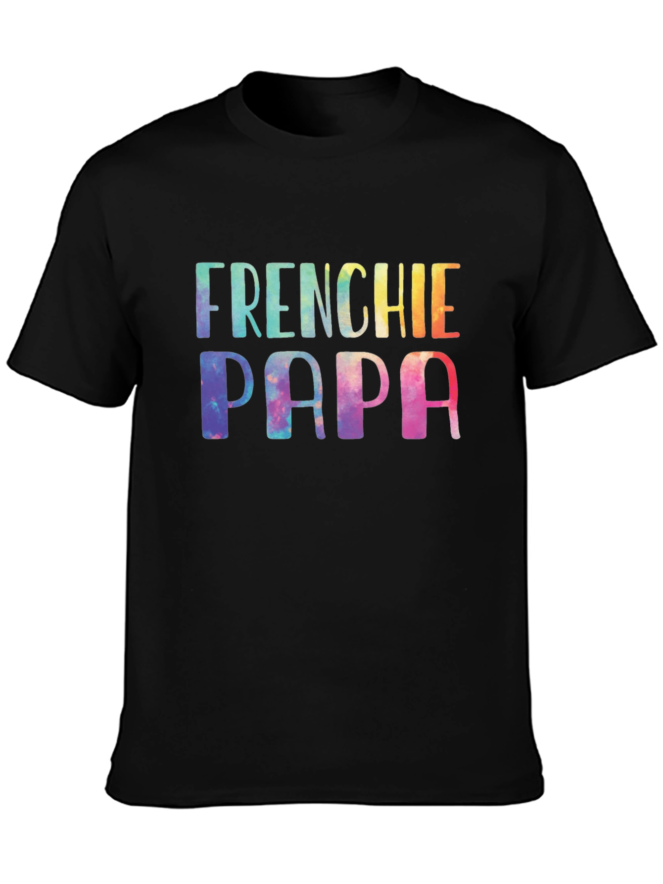 Frenchie Papa Tie Dye T-Shirt