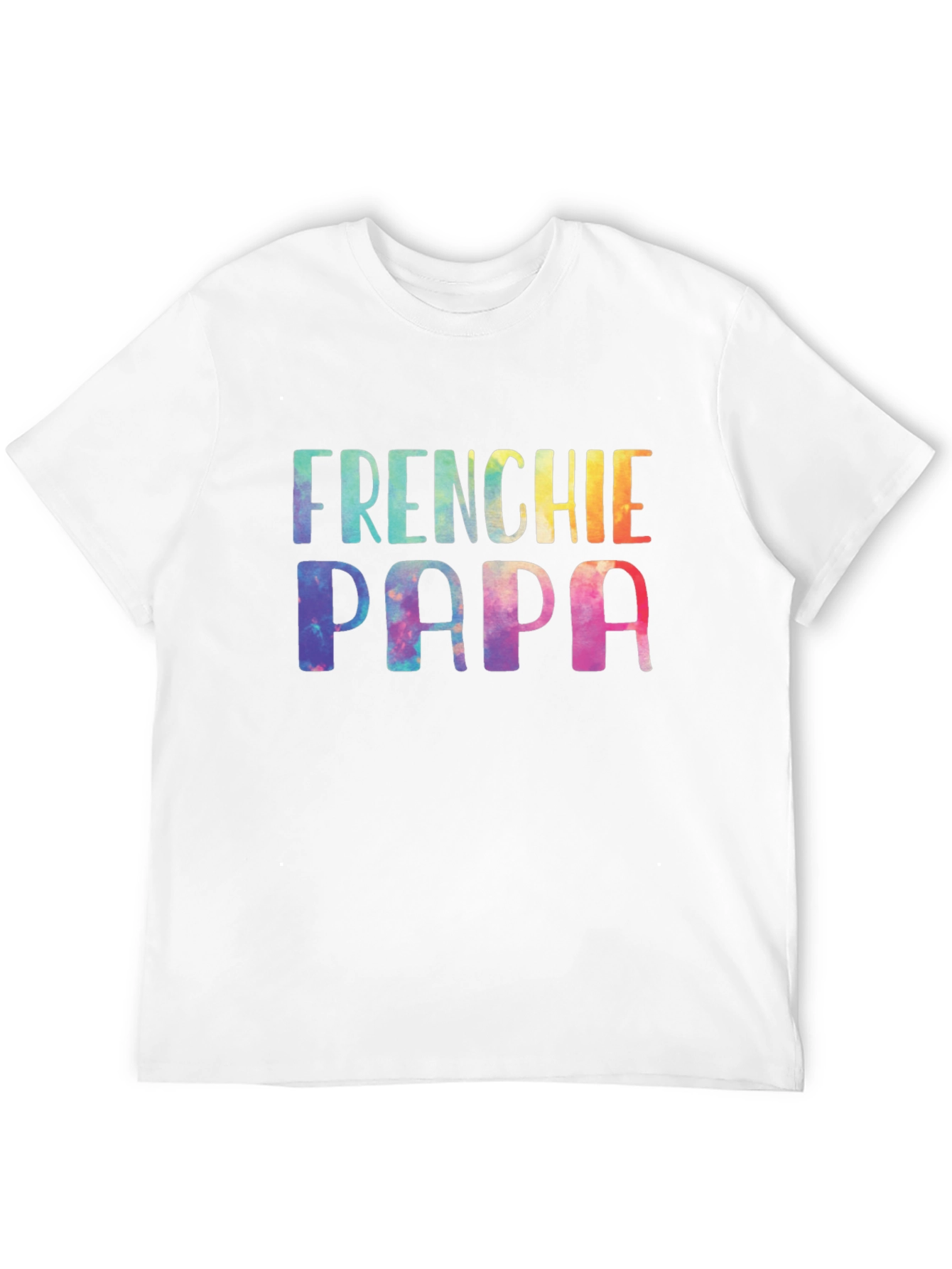 Frenchie Papa Tie Dye T-Shirt