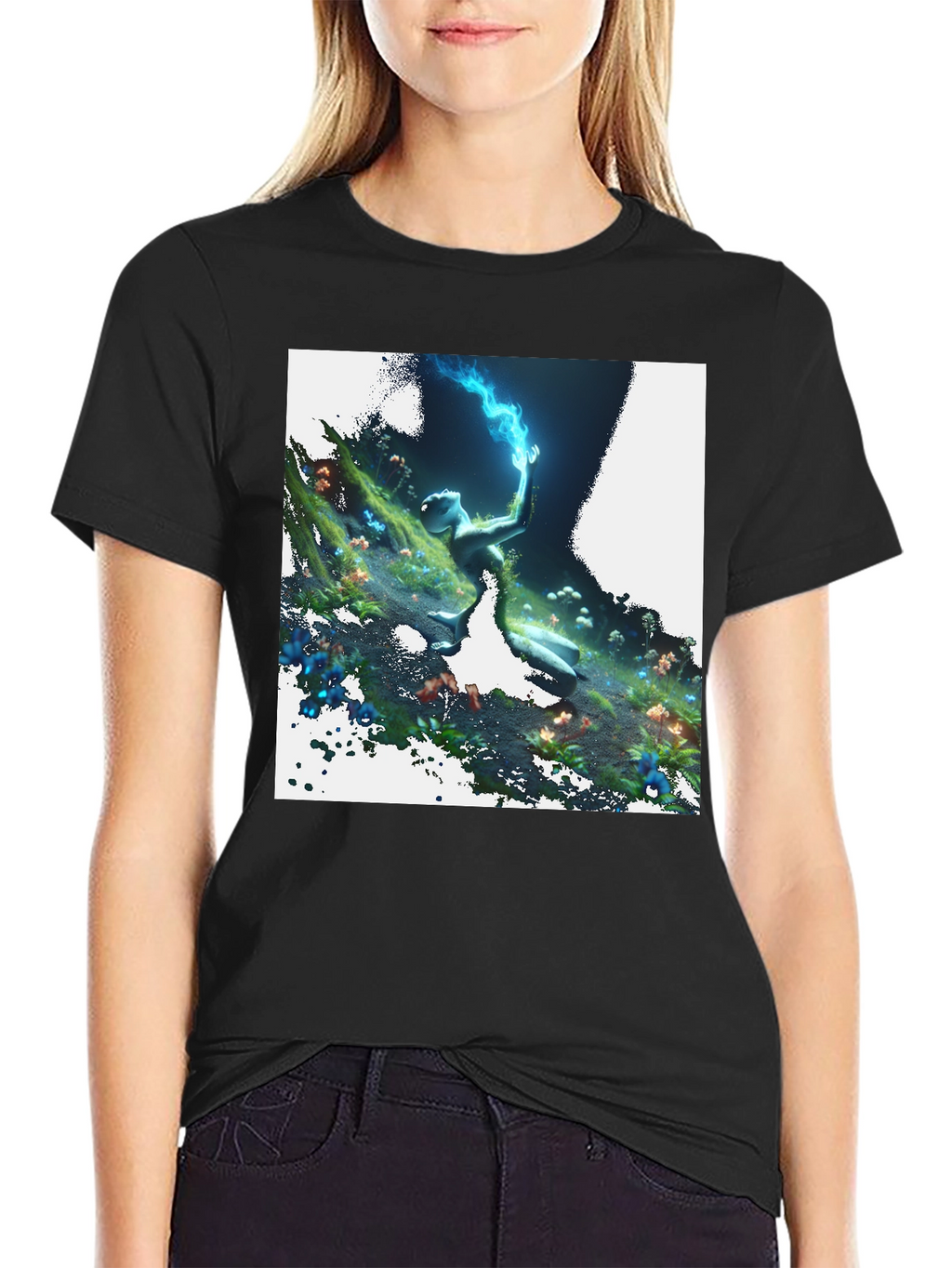 Mystical Forest Creature Graphic Tee