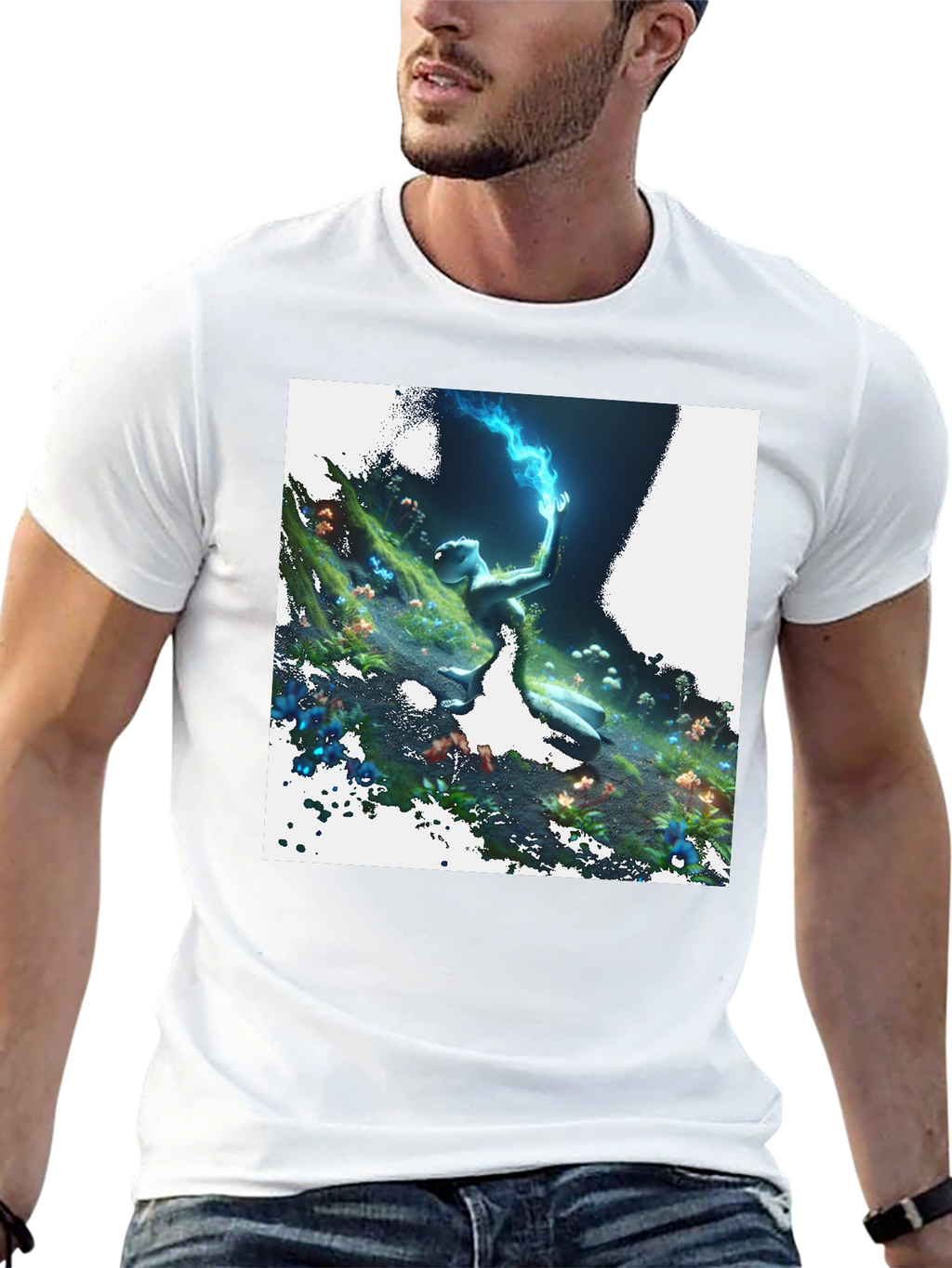 Mystical Forest Creature Graphic Tee