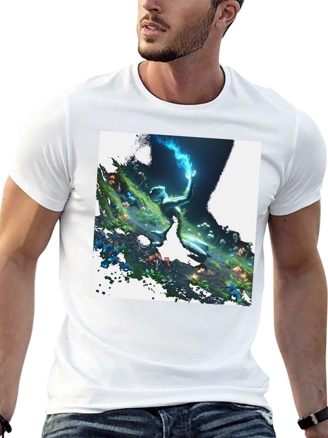 Mystical Forest Creature Graphic Tee