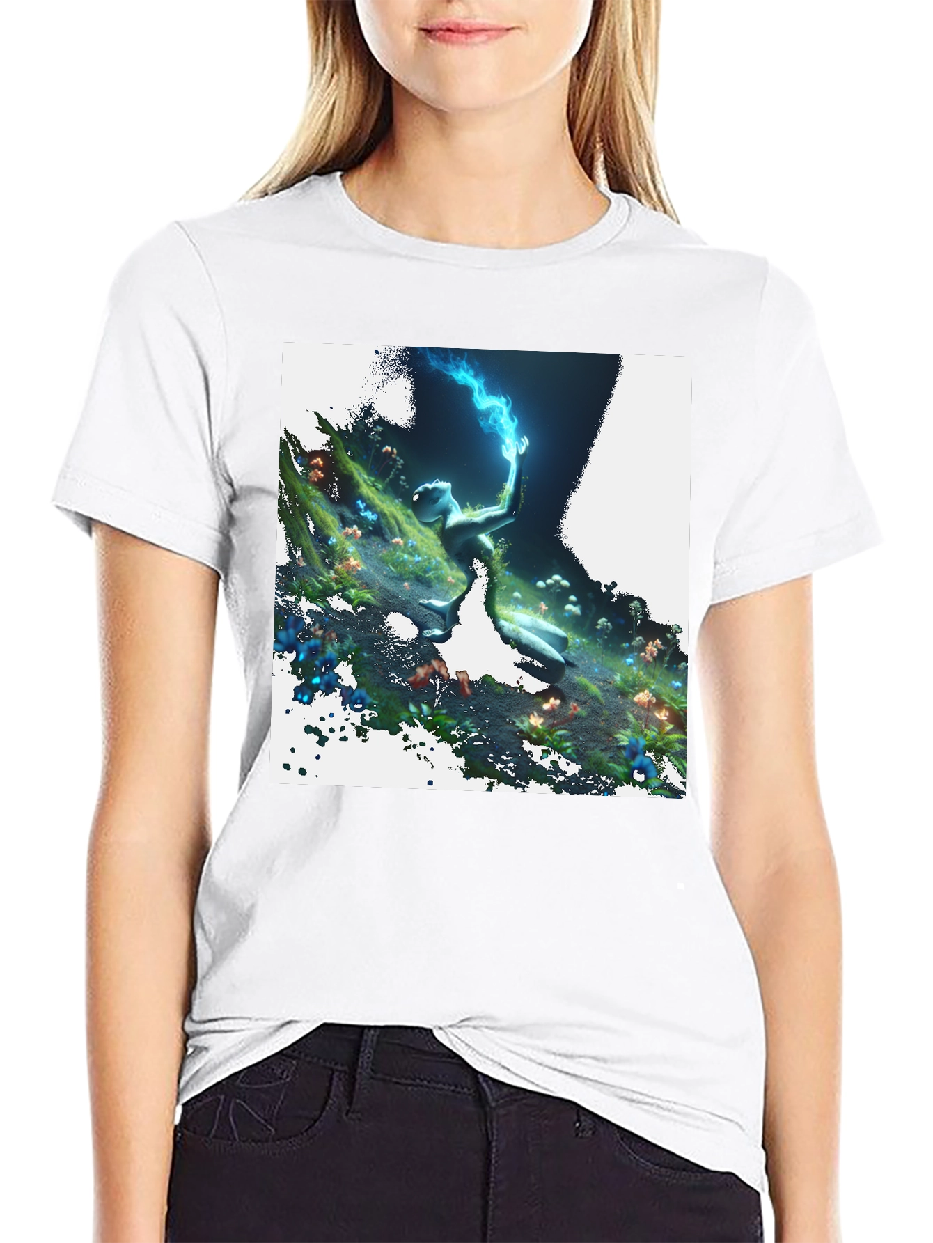 Mystical Forest Creature Graphic Tee