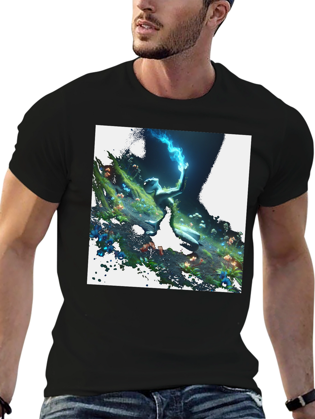 Mystical Forest Creature Graphic Tee