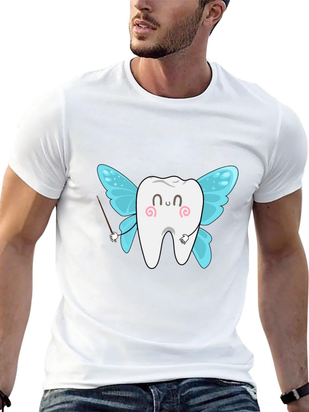 Tooth Fairy Graphic T-Shirt - Black Cotton Tee