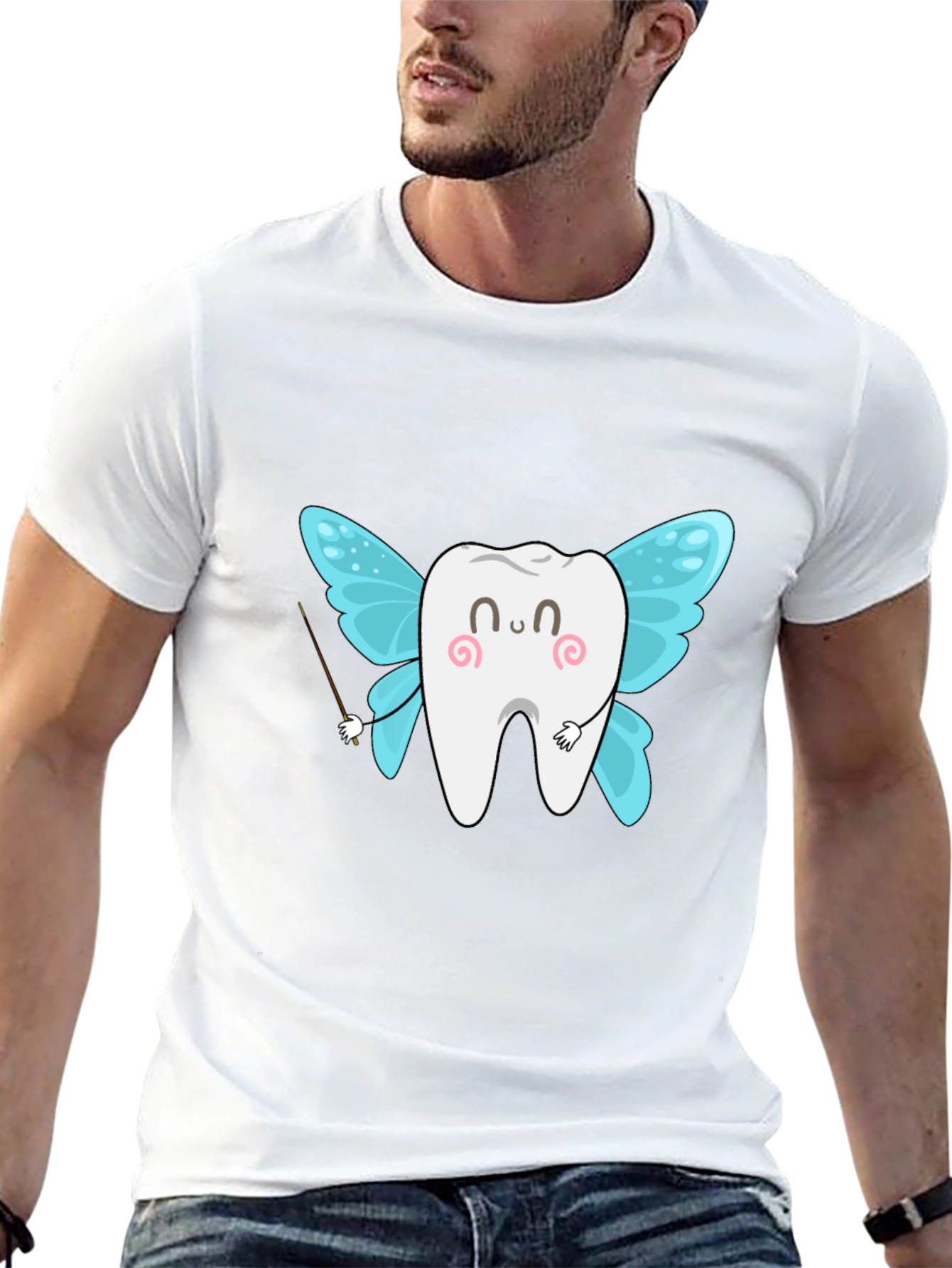 Tooth Fairy Graphic T-Shirt - Black Cotton Tee