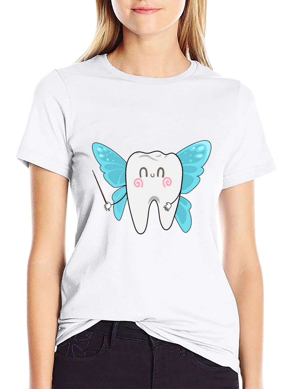 Tooth Fairy Graphic T-Shirt - Black Cotton Tee