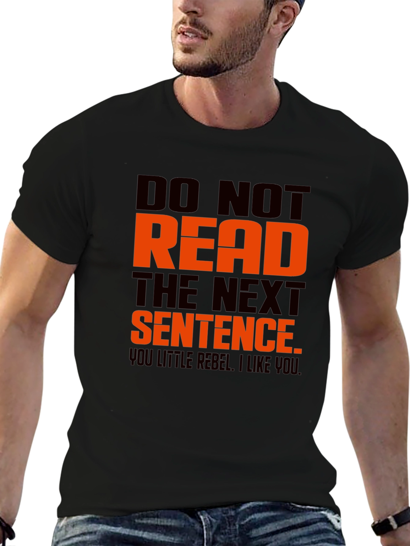 Rebel Text Graphic Tee