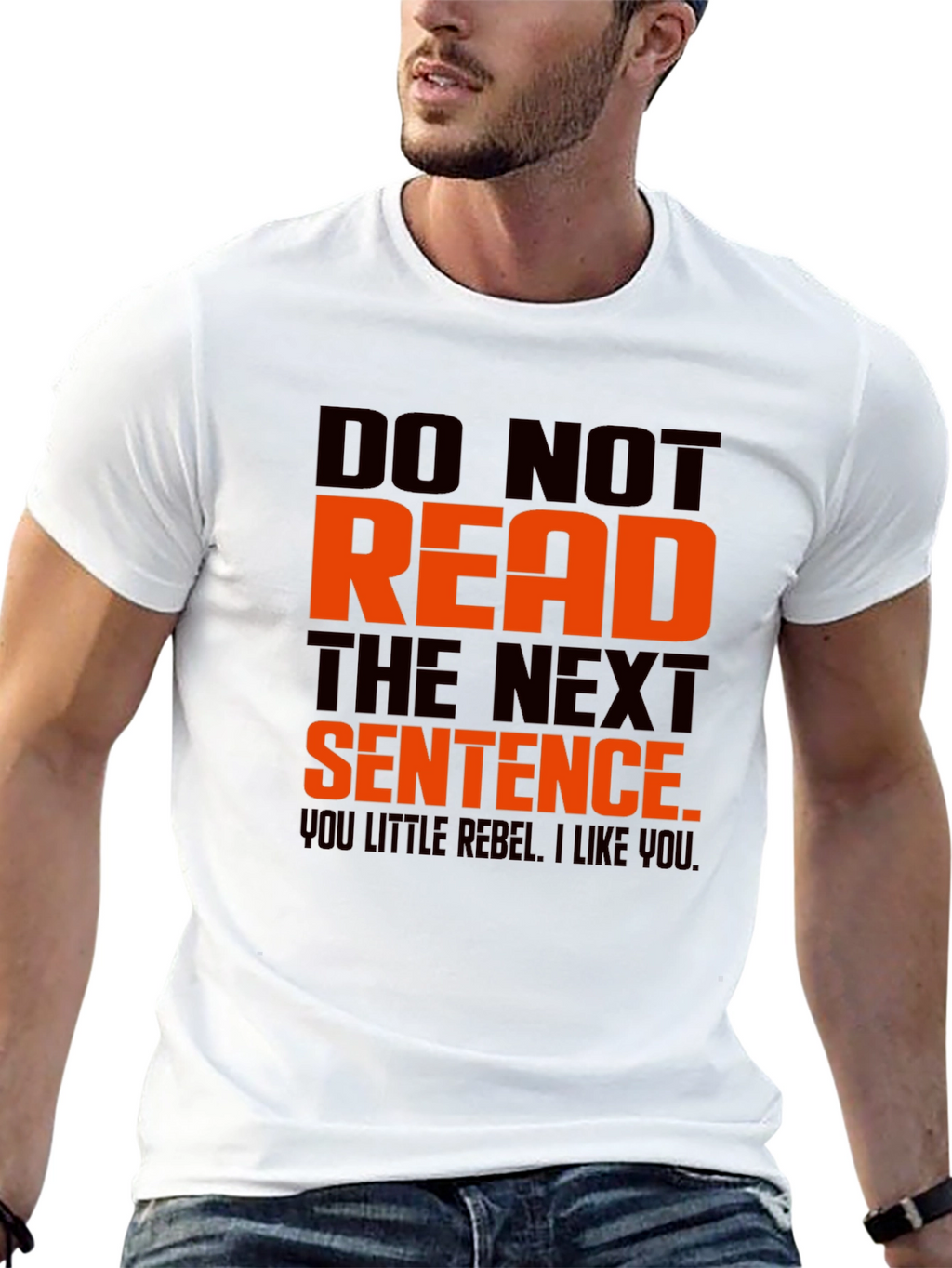 Rebel Text Graphic Tee