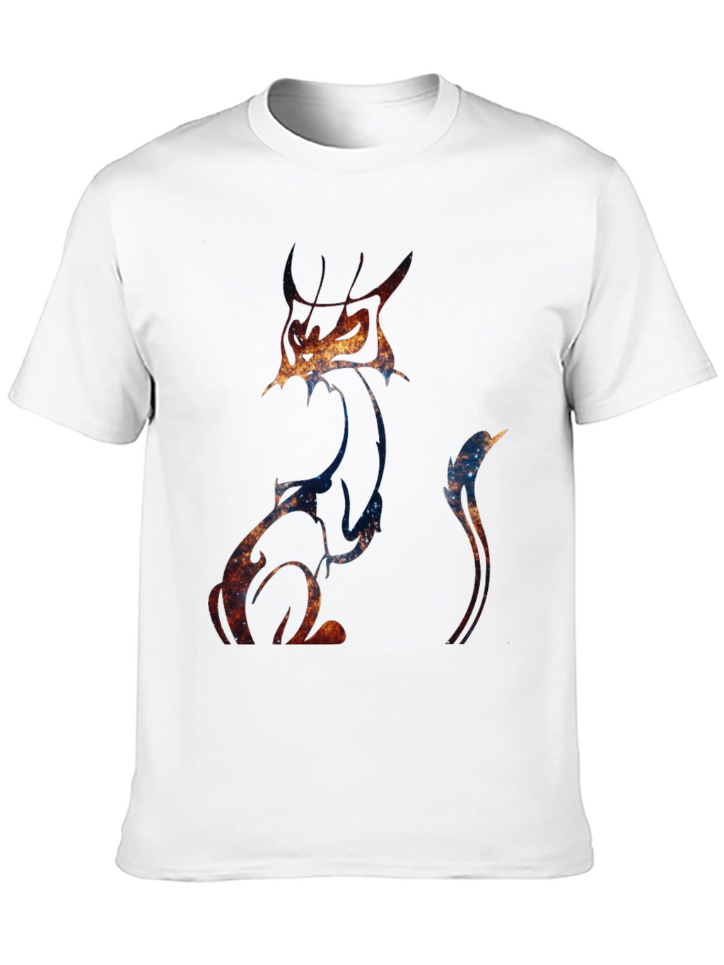 Galaxy Cat Graphic Tee - Unique Space Design