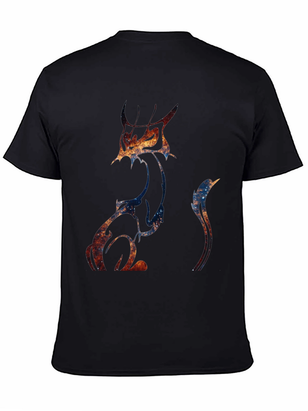 Galaxy Cat Graphic Tee - Unique Space Design