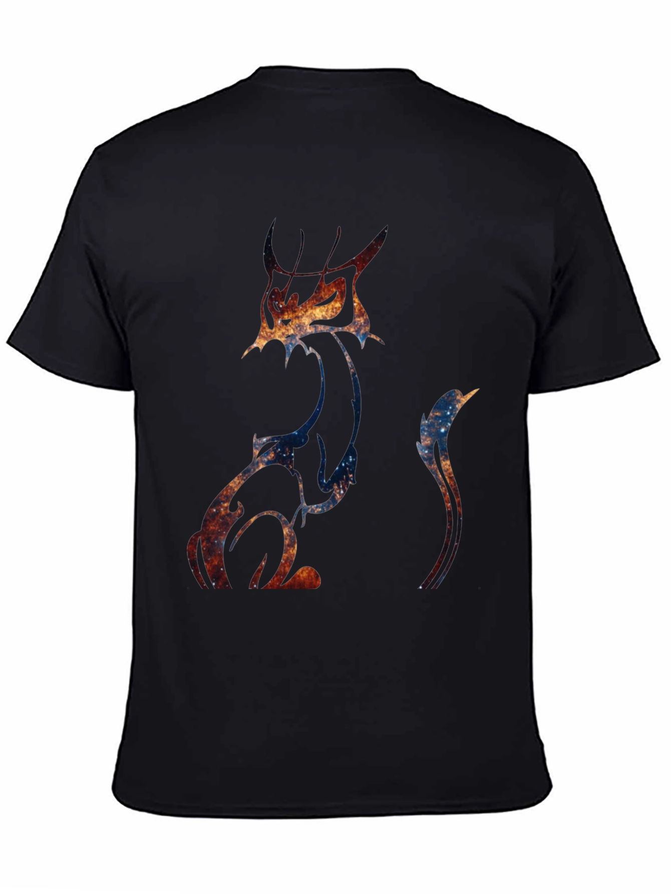 Galaxy Cat Graphic Tee - Unique Space Design