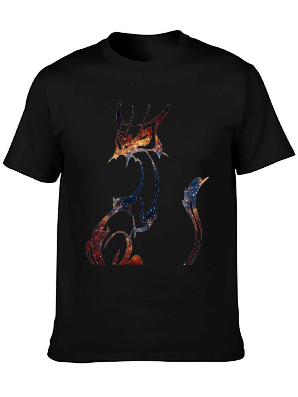 Galaxy Cat Graphic Tee - Unique Space Design