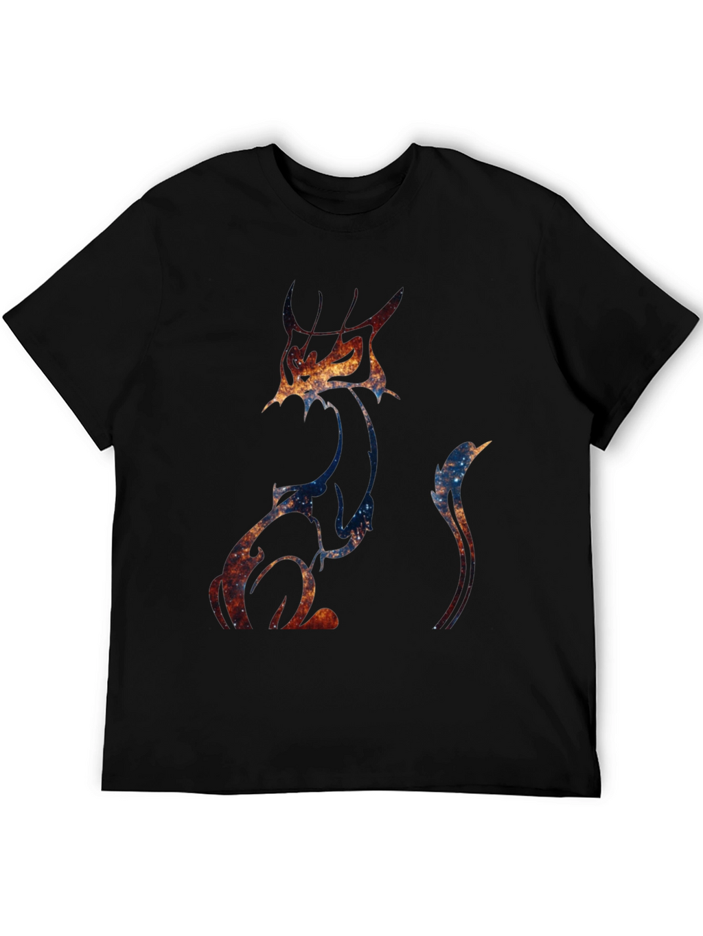 Galaxy Cat Graphic Tee - Unique Space Design