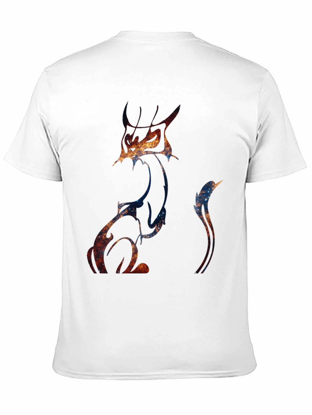 Galaxy Cat Graphic Tee - Unique Space Design