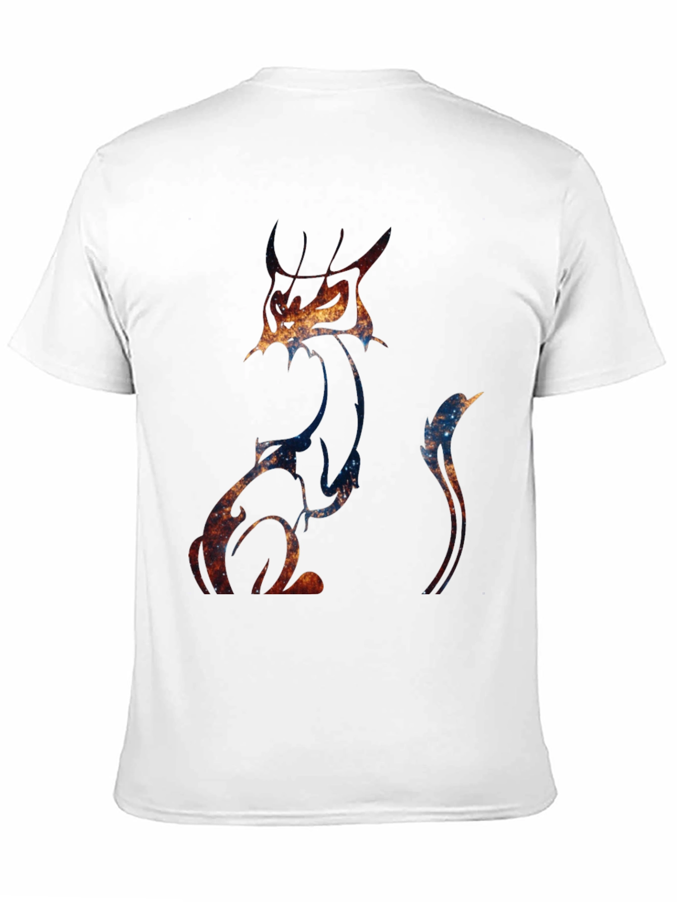 Galaxy Cat Graphic Tee - Unique Space Design