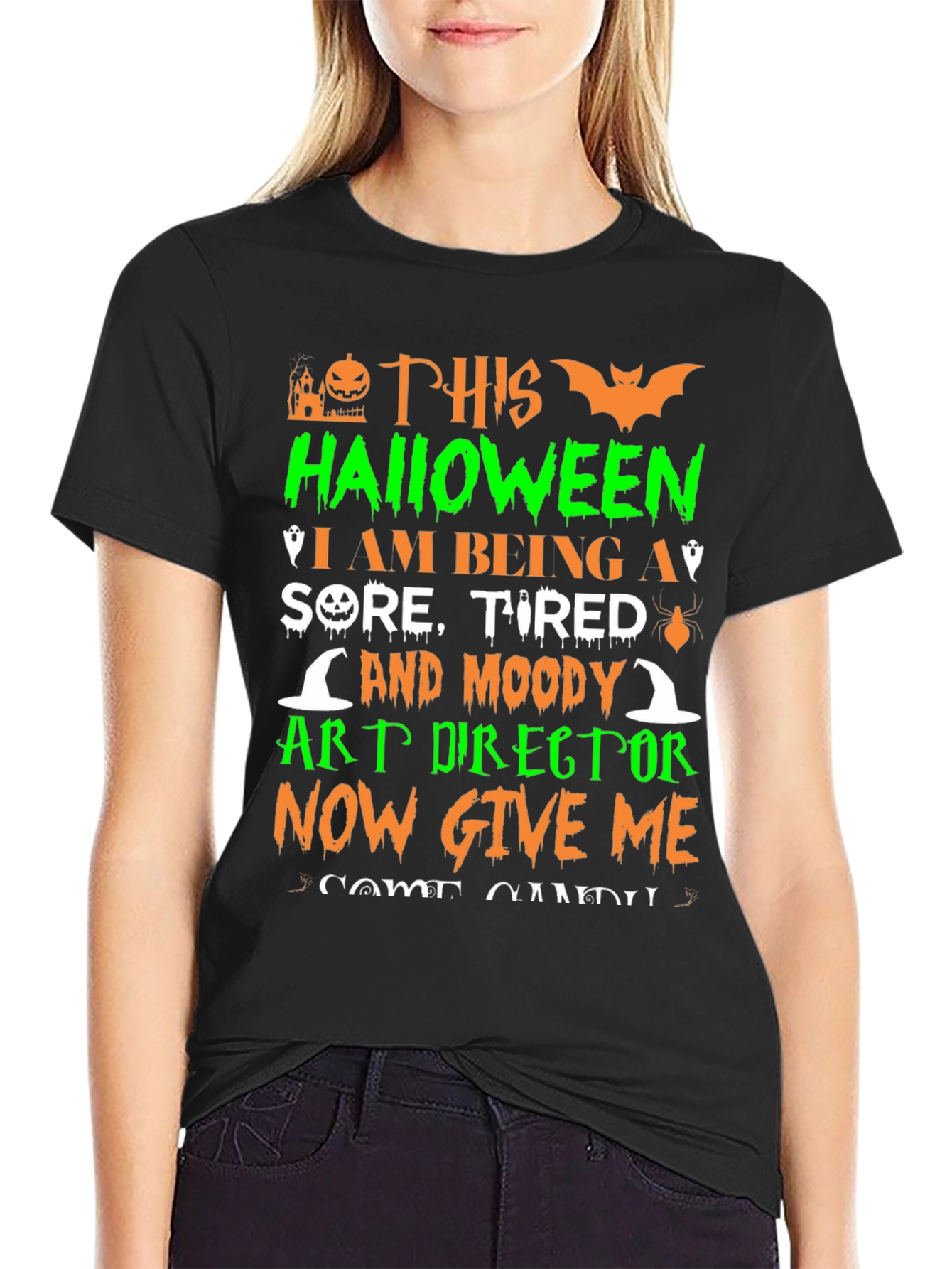Halloween Art Director T-Shirt - Sore Tired & Moody