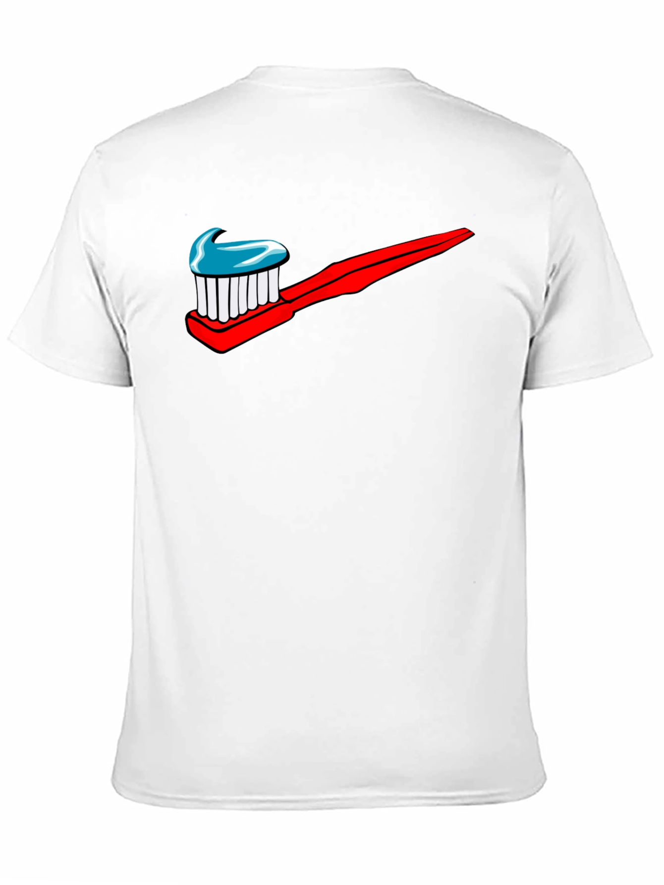 Toothbrush Logo Graphic Print T-Shirt