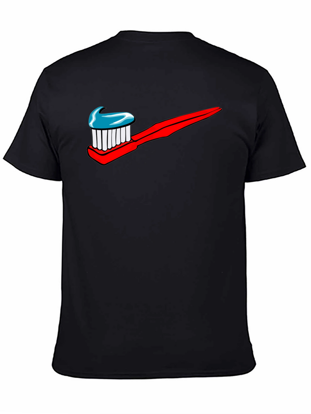 Toothbrush Logo Graphic Print T-Shirt