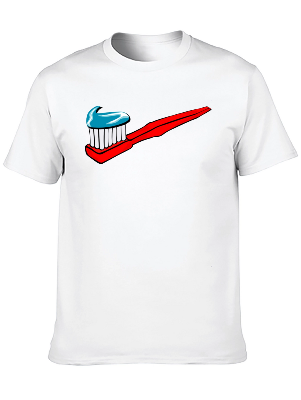 Toothbrush Logo Graphic Print T-Shirt